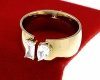 ring 19,00mm gold stainless steel