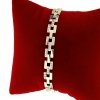 4773 Bransoletka złota elegancka cyrkonie 19cm pozłacana 14k Aisadi