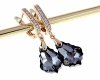 3270 Kolczyki złote Austrian Crystal cyrkonia pozłacane 18k Xuping wiszące
