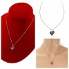 604 Złoty łańcuszek Austrian Crystal 41+5 naszyjnik pozłacany 14K Xuping serce