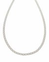0101 Srebrny łańcuszek 55cm 3,6mm pozłacany białym złotem Xuping 