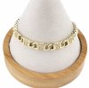 3923 Bransoletka elegancka cyrkonia złota 20cm pozłacana 14k Xuping