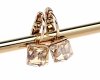 1731 Kolczyki złote Austrian Crystal cyrkonia pozłacane 18k Xuping wiszące