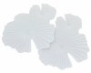 2217 Kolczyki wiszące białe kwiaty
