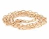 4087 Złoty łańcuszek 45cm 3mm pozłacany 18k Xuping 