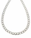 2549 Srebrny łańcuszek 55cm 7mm pozłacany białym złotem Xuping pancerka