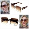 ok51 Damskie okulary przeciwsłoneczne ozdobne lato wakacje UV400