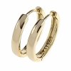 0013 Kolczyki złote pozłacane wiszące 14K Aisadi angielskie zapięcie koła 2cm