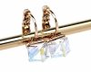 4872 Kolczyki złote Austrian Crystal cyrkonia pozłacane 18k Xuping wiszące
