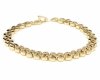 59j Bransoletka złota elegancka 19cm cyrkonie pozłacana 14k Viki Lady