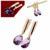 4066 Kolczyki złote Austrian Crystal cyrkonia pozłacane 18k Xuping wiszące