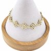 2030 Bransoletka złota elegancka cyrkonie 18,5cm pozłacana 14k Aisadi