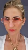 ok64 Damskie okulary przeciwsłoneczne muchy ozdobne UV400