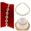 1453 Bransoletka złota elegancka cyrkonie 18,5cm pozłacana 14k Aisadi
