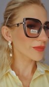 ok101 Damskie okulary przeciwsłoneczne muchy ozdobne UV400
