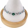 1449 Bransoletka srebrna pozłacana białym złotem 17,5+2cm Xuping Austrian Crystal