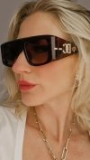 ok37 Damskie okulary przeciwsłoneczne muchy ozdobne UV400