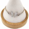 3109 Bransoletka cyrkonie złota 19cm pozłacana 18k Xuping motylek
