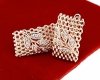 3755 Złote kolczyki cyrkonie pozłacane rose gold Xuping wiszące 