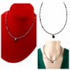 855 Złoty łańcuszek naszyjnik 39+5 stal chirurgiczna 316L Viki lady choker kryształki sodalit kamień