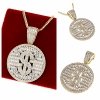 2121a Złota zawieszka cyrkonie błyszcząca pozłacana 14k Xuping 