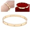 2511 Bransoletka złota bangla 6cm pozłacana 18k Xuping