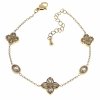 @3292 Bransoletka złota 16+3 stal chirurgiczna 316L Viki Lady 