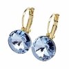 1214 Kolczyki złote Austrian Crystal cyrkonia pozłacane 14k Xuping wiszące