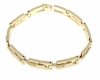 1310 Bransoletka złota elegancka 20cm pozłacana 14k Viki Lady
