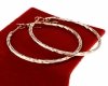 2268 Kolczyki złote pozłacane 18k Xuping wiszące koła 4cm
