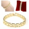 2222 Bransoletka złota elegancka 21cm pozłacana 14k Viki Lady