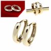 3113 Kolczyki złote pozłacane wiszące 14K Xuping koła 1,3cm