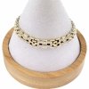 3228 Bransoletka elegancka cyrkonia złota 19cm pozłacana 14k Xuping
