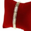 533c Bransoletka złota elegancka 19cm cyrkonie pozłacana 14k Viki Lady