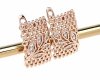 3755 Złote kolczyki cyrkonie pozłacane rose gold Xuping wiszące 
