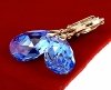 2635 Kolczyki złote Austrian Crystal cyrkonia pozłacane 18k Xuping wiszące
