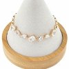 959 Bransoletka cyrkonie złota 19cm pozłacana 18k Xuping