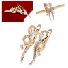 эксклюзивные серьги с позолотой swarovski