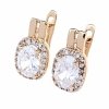 эксклюзивные серьги с позолотой swarovski