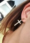 Золотые серьги из нержавеющей стали