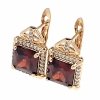 эксклюзивные серьги с позолотой swarovski