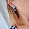 Золотые серьги из нержавеющей стали