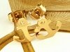 Золотые серьги из нержавеющей стали