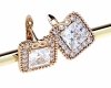 эксклюзивные серьги с позолотой swarovski