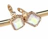 эксклюзивные серьги с позолотой swarovski