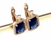 эксклюзивные серьги с позолотой swarovski