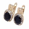 эксклюзивные серьги с позолотой swarovski