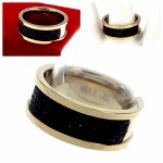 prstenec. 19,00 mm zlatá nerezová ocel