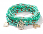 GOLDENES ARMBAND MIT EDELSTAHL