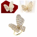 Goldring 18,60 mm. vergoldete Verlobung Xuping
